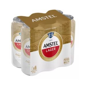 Cerveza Amstel Lager 473 ml Pack x 6